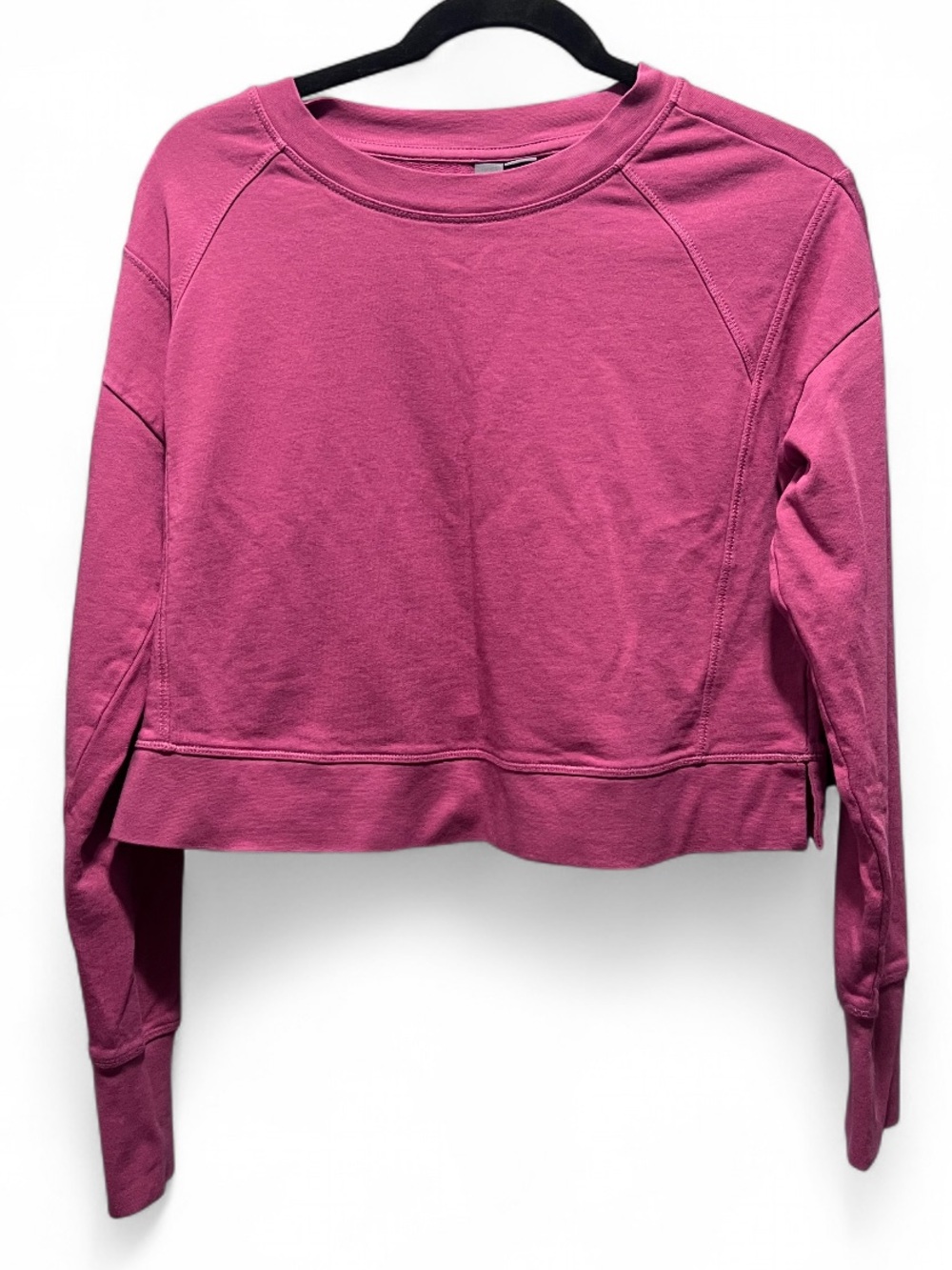 Sweaty Betty Magenta Cropped Crewneck Sweatshirt